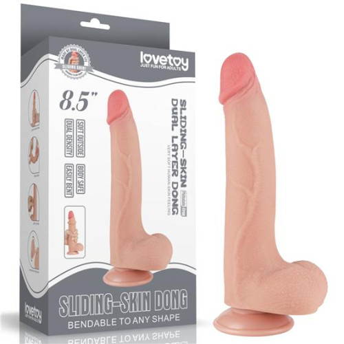Фаллоимитатор LoveToy Sliding-Skin Dual Layer Dong 8.5 998 Flesh