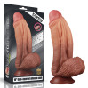 Фаллоимитатор LoveToy Dual-Layered Silicone Cock 10 Brown