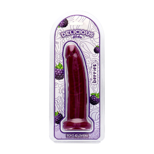 Фаллоимитатор с ароматом ежевики Toyz4lovers Delicious Dildo Berries. 19,5 см