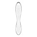 Двухсторонний стеклянный дилдо Satisfyer Dazzling Crystal 1 Transparent, очень крепкий, без стопера.