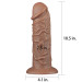 Фаллоимитатор LoveToy Realistic Chubby Dildo 10.5 Коричневый