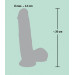 Фалоімітатор You2Toys з мошонкою Medical Silicone Dildo Тілесний 20 см 526681
