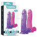 Фаллоимитатор LoveToy Jelly Studs Crystal Dildo Фиолетовый 20 см