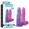 Фаллоимитатор LoveToy Jelly Studs Crystal Dildo Фиолетовый 20 см