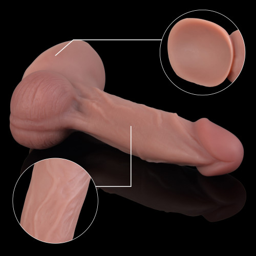 Фаллоимитатор Erospace Natural Play Silicone Dildo D4, 21 см