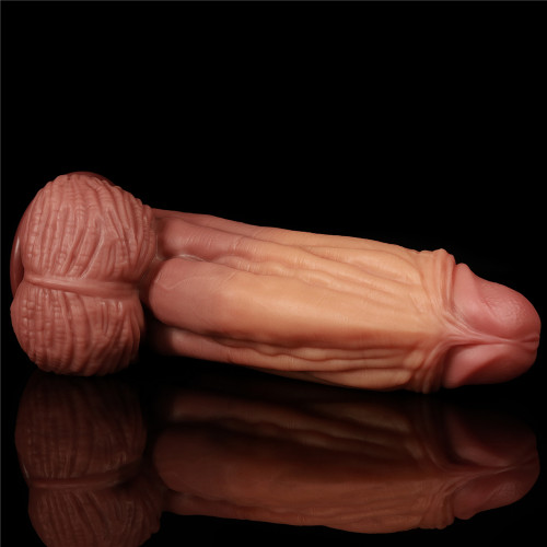 Фаллоимитатор LoveToy Dual-Layered Silicone Cock 10 Brown