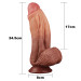 Фаллоимитатор LoveToy Dual-Layered Silicone Cock 10 Brown
