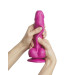 Реалістичний фалоімітатор Strap-On-Me Sliding Skin Realistic Dildo Fuchsia - S, ефект рухливої шкіри