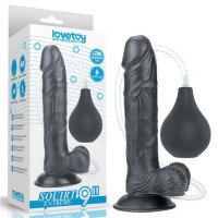 Фалоімітатор LoveToy Squirt Extreme Dildo 9 Black Фалоімітатор LoveToy Squirt Extreme Dildo 9 Black