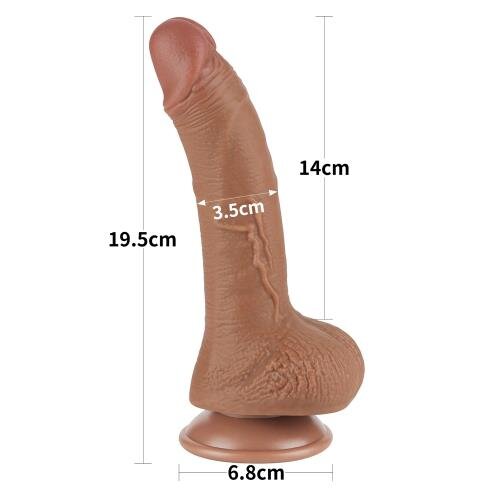 Фаллоимитатор LoveToy Sliding-Skin Dual Layer Dong 7.5 992 Brown