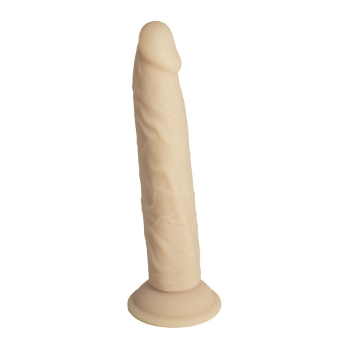 Фаллоимитатор Naked Addiction - 9″ Silicone Dual Density Bendable Dildo Vanilla, виброшар в подарке