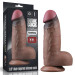 Фаллоимитатор LoveToy DualLoveToyLayered Silicone Cock XXL 9.5 Brown