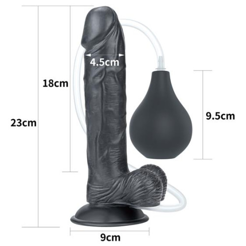 Фалоімітатор LoveToy Squirt Extreme Dildo 9 Black