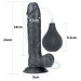 Фалоімітатор LoveToy Squirt Extreme Dildo 9 Black