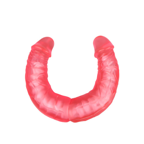 Фаллоимитатор LyBaile Elastic Jelly Double Dong Розовый