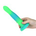 Светящийся в темноте фаллоимитатор ADDICTION Rave 8 Glow in the Dark Dildo Blue Green, 20,3 см