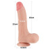 Фалоімітатор LoveToy Sliding-Skin Dual Layer Dong 8.5 999 Flesh