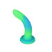 Светящийся в темноте фаллоимитатор ADDICTION Rave 8 Glow in the Dark Dildo Blue Green, 20,3 см