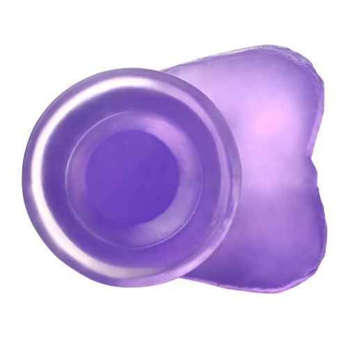 Фалоімітатор з мошонкою LoveToy Jelly Studs Crystal Dildo Small 6 Purple
