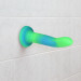 Светящийся в темноте фаллоимитатор ADDICTION Rave 8 Glow in the Dark Dildo Blue Green, 20,3 см