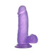 Фалоімітатор з мошонкою LoveToy Jelly Studs Crystal Dildo Small 6 Purple