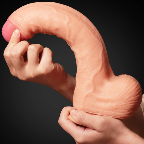 Фаллоимитатор LoveToy Dual-Layered Silicone Cock 11 Flesh