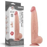 Фалоімітатор LoveToy Sliding-Skin Dual Layer Dong 13.5 Flesh Фалоімітатор LoveToy Sliding-Skin Dual Layer Dong 13.5 Flesh
