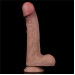 Фалоімітатор LoveToy Dual-Layered Silicone Cock 9 Brown 989