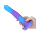 Светящийся в темноте фаллоимитатор ADDICTION Rave 8 Glow in the Dark Dildo Blue Purple, 20,3 см