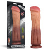 Фаллоимитатор LoveToy Dual-Layered Silicone Cock 12 Brown