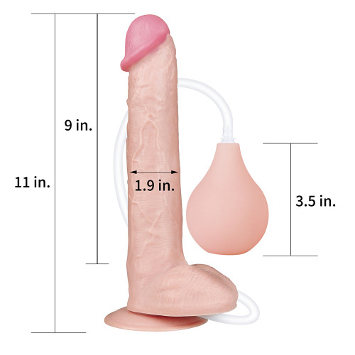 Фаллоимитатор LoveToy Squirt Extreme Dildo 11 Телесный