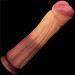 Фаллоимитатор LoveToy Dual-Layered Silicone Cock 12 Brown