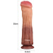 Фаллоимитатор LoveToy Dual-Layered Silicone Cock 12 Brown