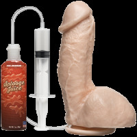 Кончающий фаллоимитатор Doc Johnson The Amazing Squirting Realistic Cock