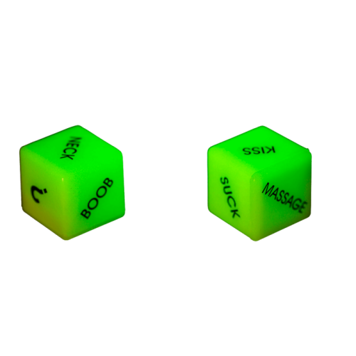 Неоновые кубики OOOTB Love Dice Glow In The Dark, 2 шт.