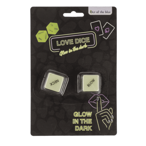 Неоновые кубики OOOTB Love Dice Glow In The Dark, 2 шт.