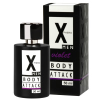 Мужские духи с феромонами Aurora X Phero Men Body Attack Violet 50 мл