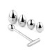 Анальная пробка с сменными элементами B - Series HeavyFun Jewellery Metal Anal Plug No. 3