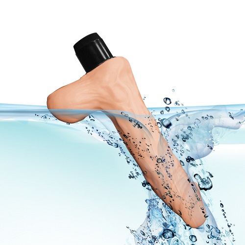 Реалістичний вібратор LoveToy Reel Feel Vibrator with balls Тілесний 8