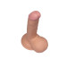 Фалоімітатор з мошонкою LoveToy Dildo The Ultra Soft Dude Тілесний 18 см
