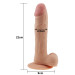 Фалоімітатор з мошонкою LoveToy Dildo The Ultra Soft Dude Тілесний 23 см