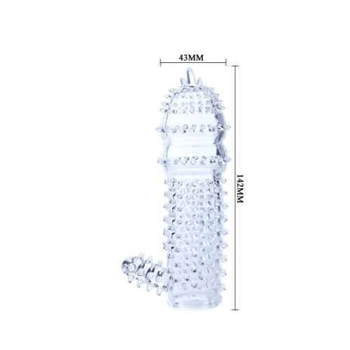 Насадка на член LyBaile Super Silikon Sleeve Прозора