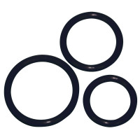 Эрекционные кольца You2Toys Silicone Cock Ring set 3 pcs Черные Эрекционные кольца You2Toys Silicone Cock Ring set 3 pcs Черные