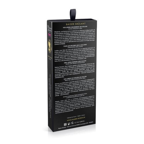 Стимулирующий блеск для губ Plaisirs Secrets Stimulating Oral Gloss Baiser Brulant 7 мл