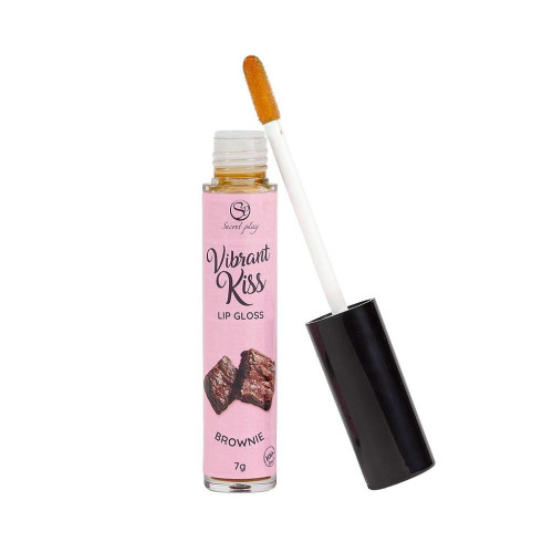 Блиск для губ з ефектом вібрації Secret Play Brownie Lip Gloss Vibrant Kiss