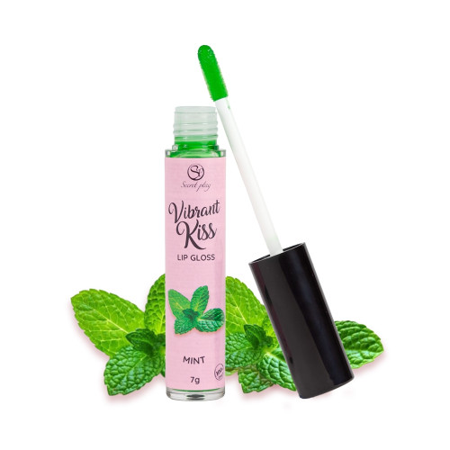 Блиск для губ з ефектом вібрації Secret Play Mint Lip Gloss Vibrant Kiss