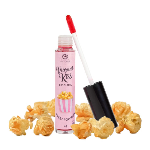 Блиск для губ з ефектом вібрації Secret Play Sweet Popcorn Lip Gloss Vibrant Kiss