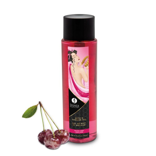 Гель для душа Shunga Shower Gel – Frosted Cherry (370 мл) с растительными маслами и витамином Е