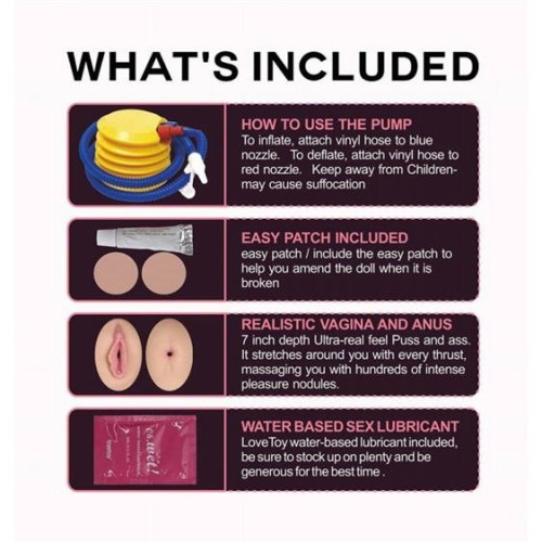 Секс кукла LoveToy Silicone Boobie Super Love Doll LVTOY275