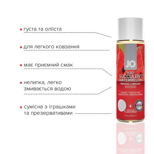 Мастило на водній основі System JO H2O Watermelon 60 мл